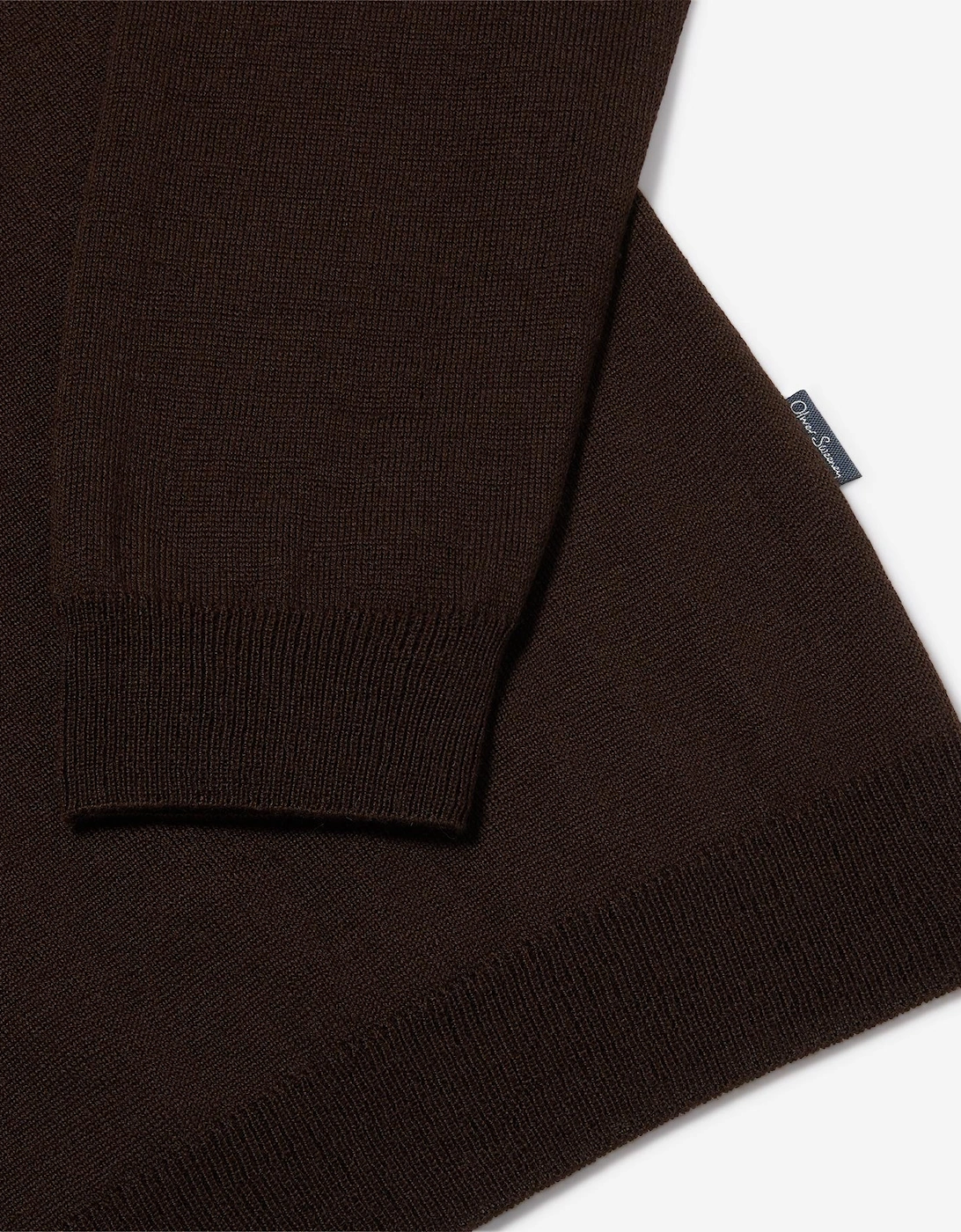 Oliver Sweeney Merino Wool Blend Quarter Zip Jumper