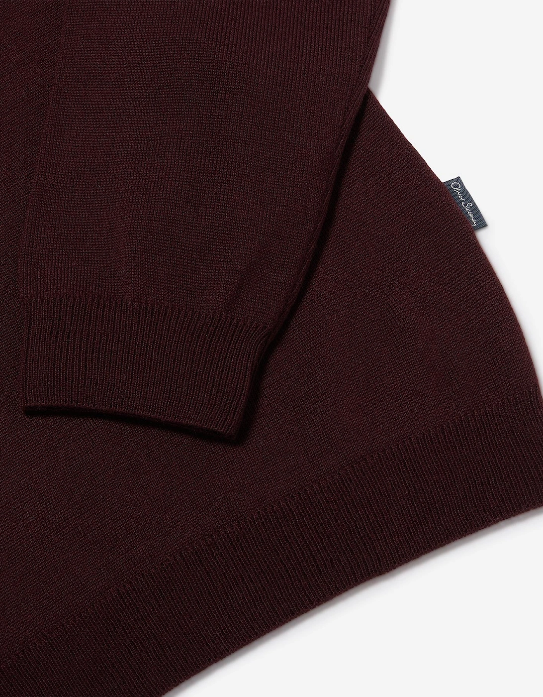 Oliver Sweeney Merino Wool Blend Quarter Zip Jumper
