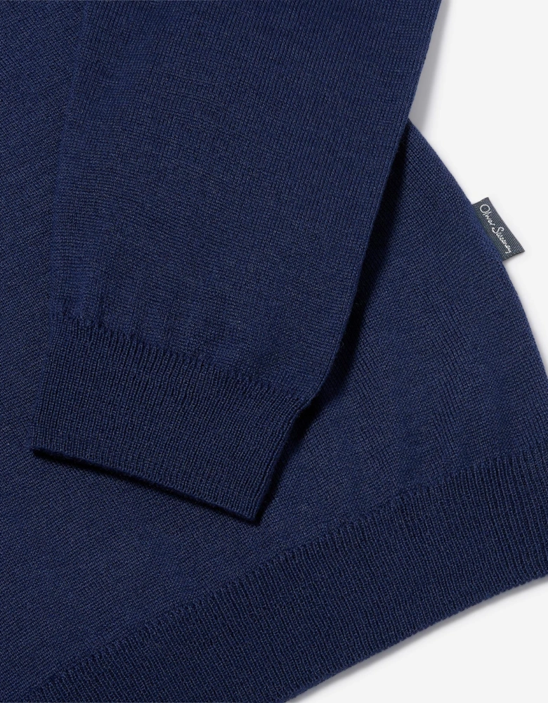 Oliver Sweeney Merino Wool Blend Quarter Zip Jumper