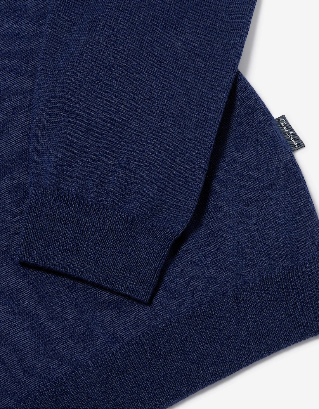 Oliver Sweeney Merino Wool Blend Quarter Zip Jumper