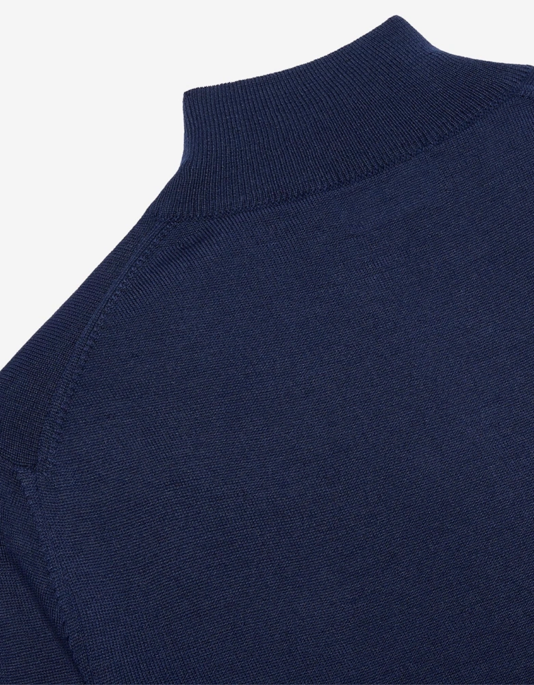 Oliver Sweeney Merino Wool Blend Quarter Zip Jumper