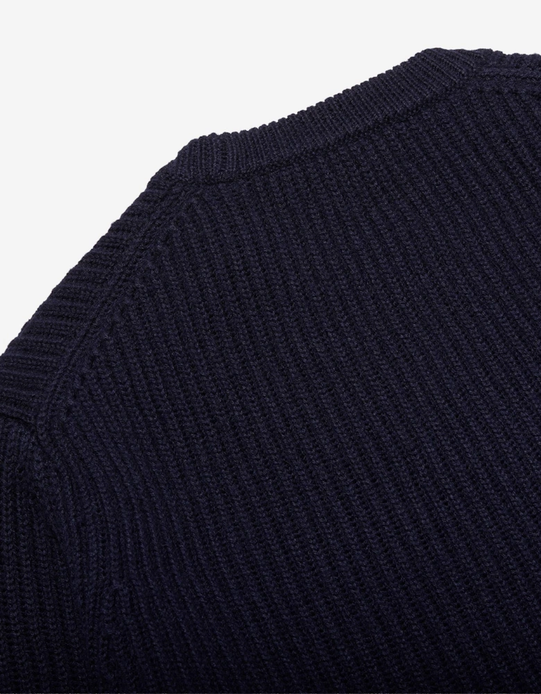 Oliver Sweeney Ribbed Wool Blend Crew Neck Jumper