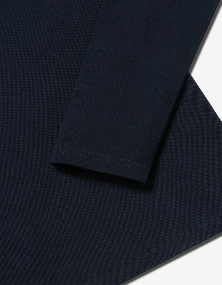 Oliver Sweeney Long Sleeve Cotton Pique Polo Shirt