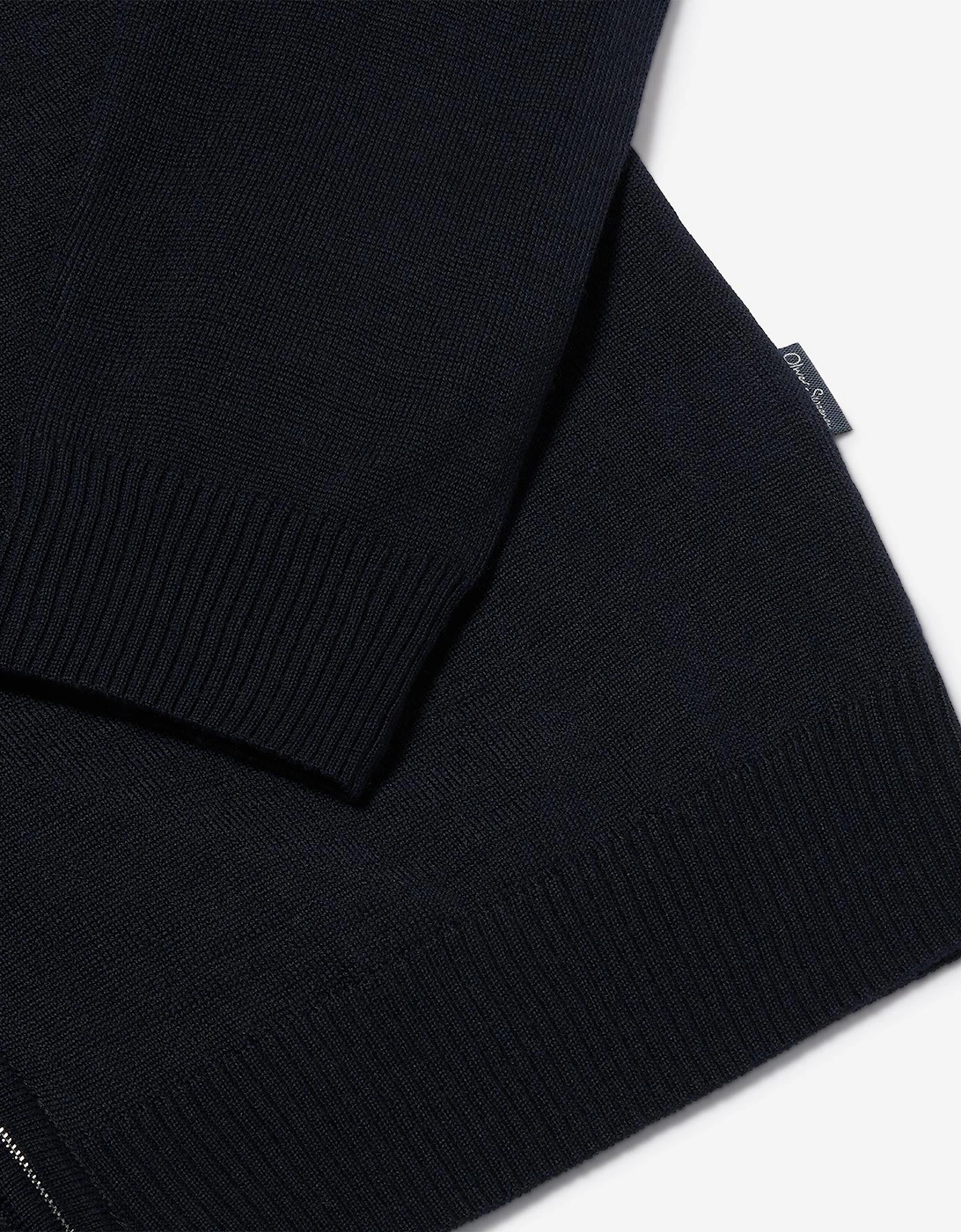 Oliver Sweeney Merino Wool Blend Zip Through Jumper