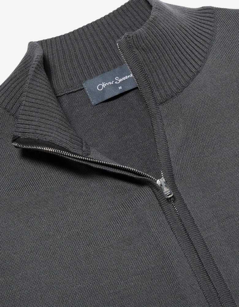 Oliver Sweeney Merino Wool Blend Zip Through Jumper