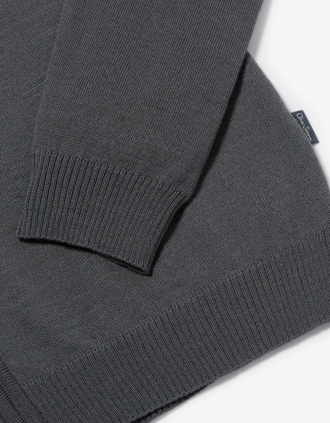 Oliver Sweeney Merino Wool Blend Zip Through Jumper