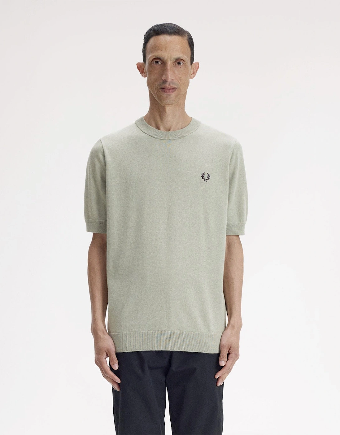 Fred Perry Cotton Knitted T-Shirt
