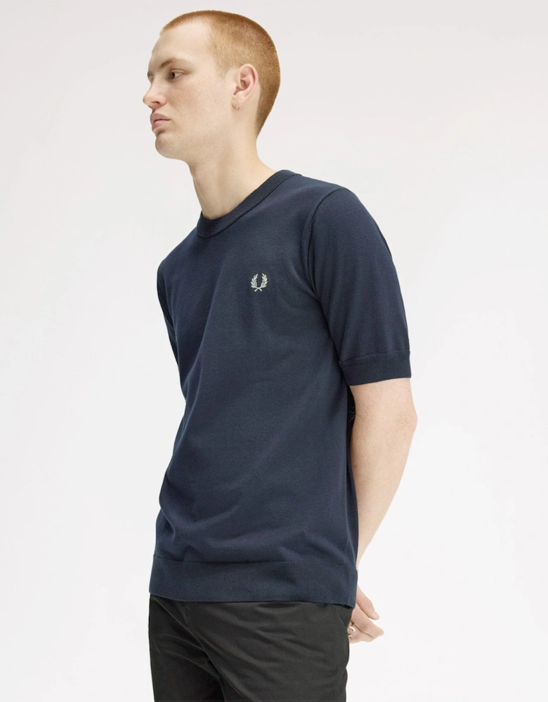 Fred Perry Cotton Knitted T-Shirt