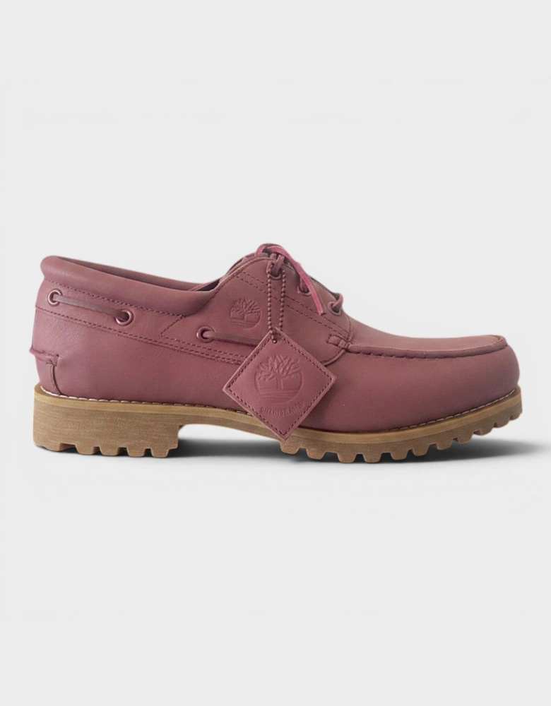Highsnobiety 3-Eye Lug Boat Shoe Full Grain Dark Red