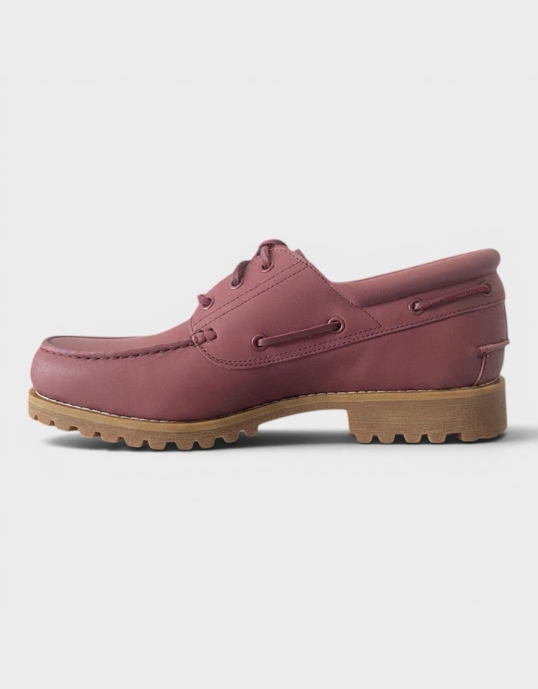 Highsnobiety 3-Eye Lug Boat Shoe Full Grain Dark Red