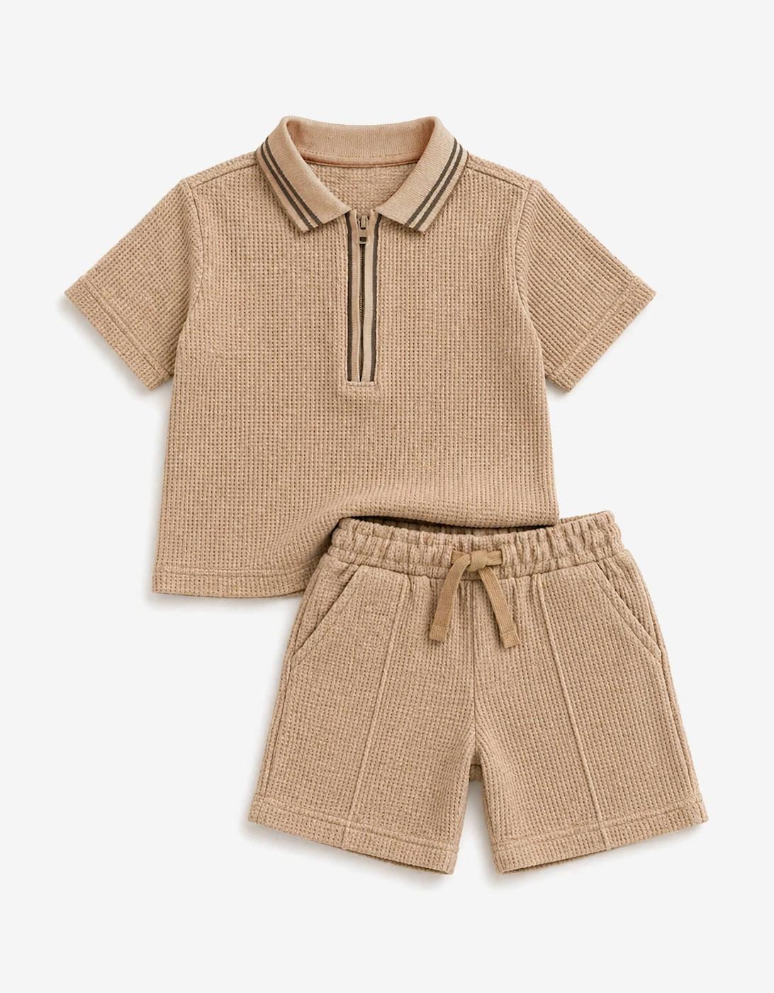 Bel-Air Boys Polo Shirt and Shorts Set in Beige, 7 of 6