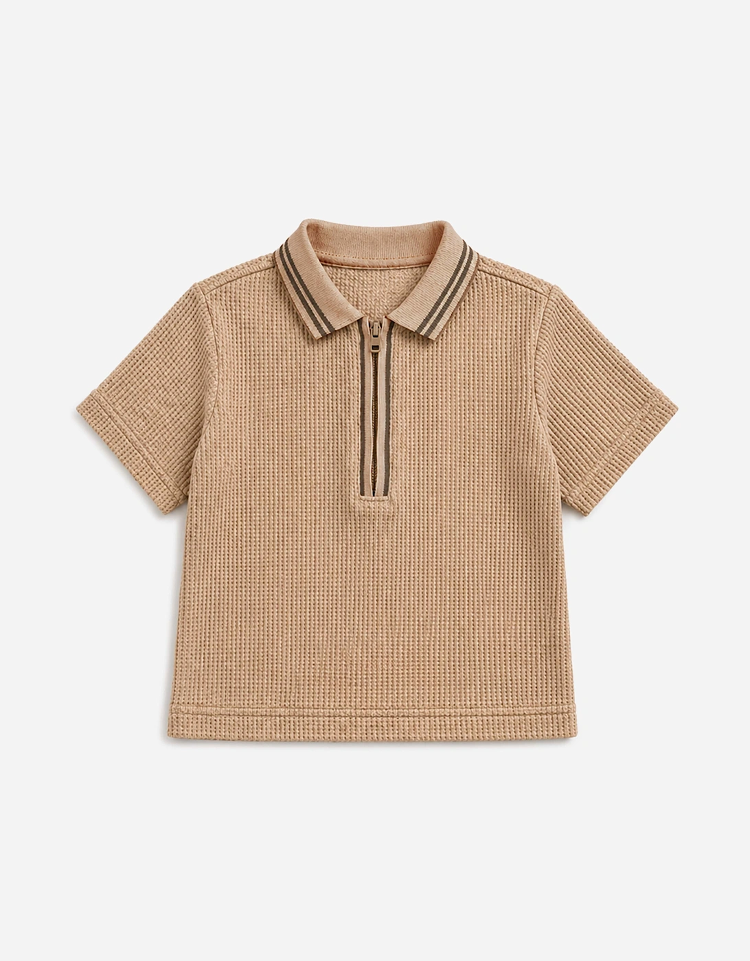 Bel-Air Boys Polo Shirt and Shorts Set in Beige
