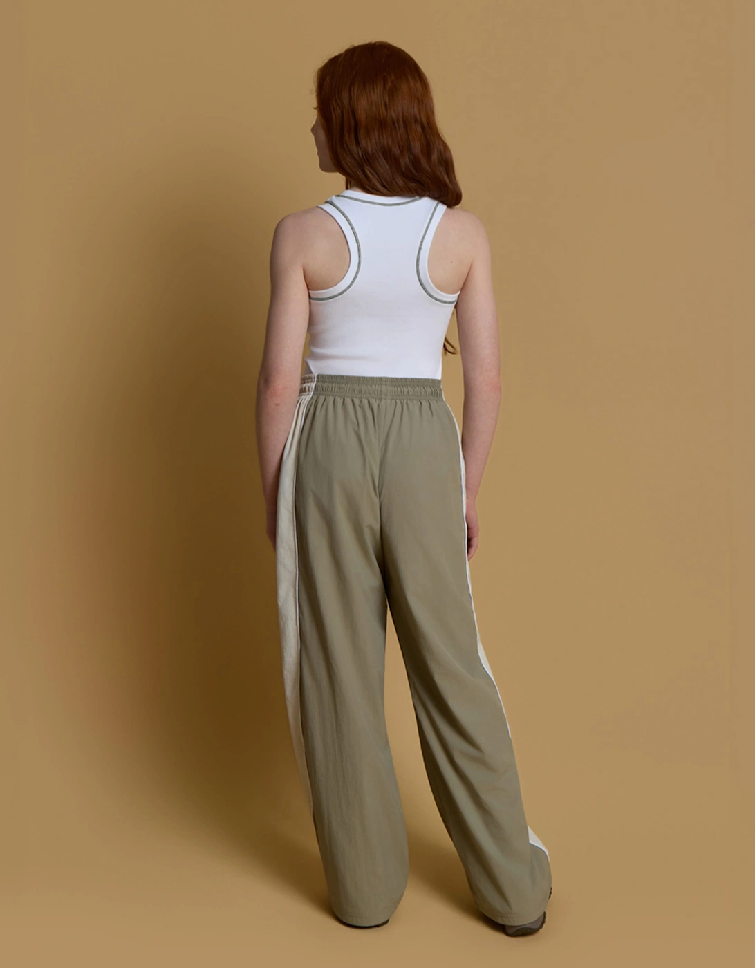 Blanca Sport Girls Ribbed Vest in White