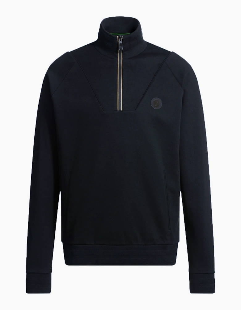 Boss Green Sweat Tl Half Zip Sweatshirt Dark Blue