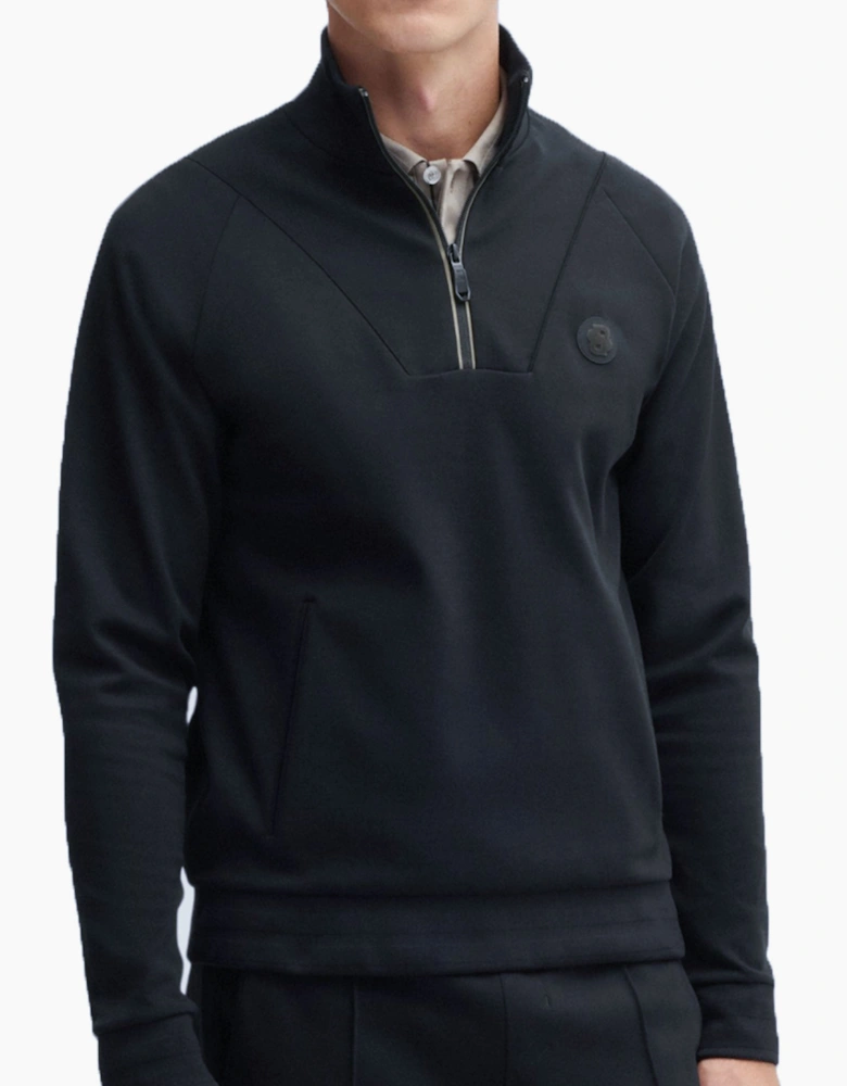 Boss Green Sweat Tl Half Zip Sweatshirt Dark Blue