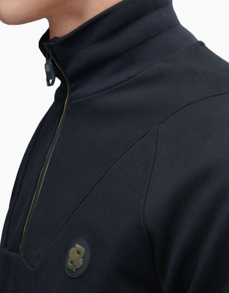 Boss Green Sweat Tl Half Zip Sweatshirt Dark Blue