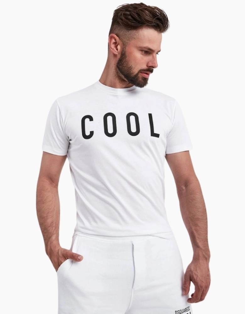 Dsquared2 Cool Print Logo White T-Shirt