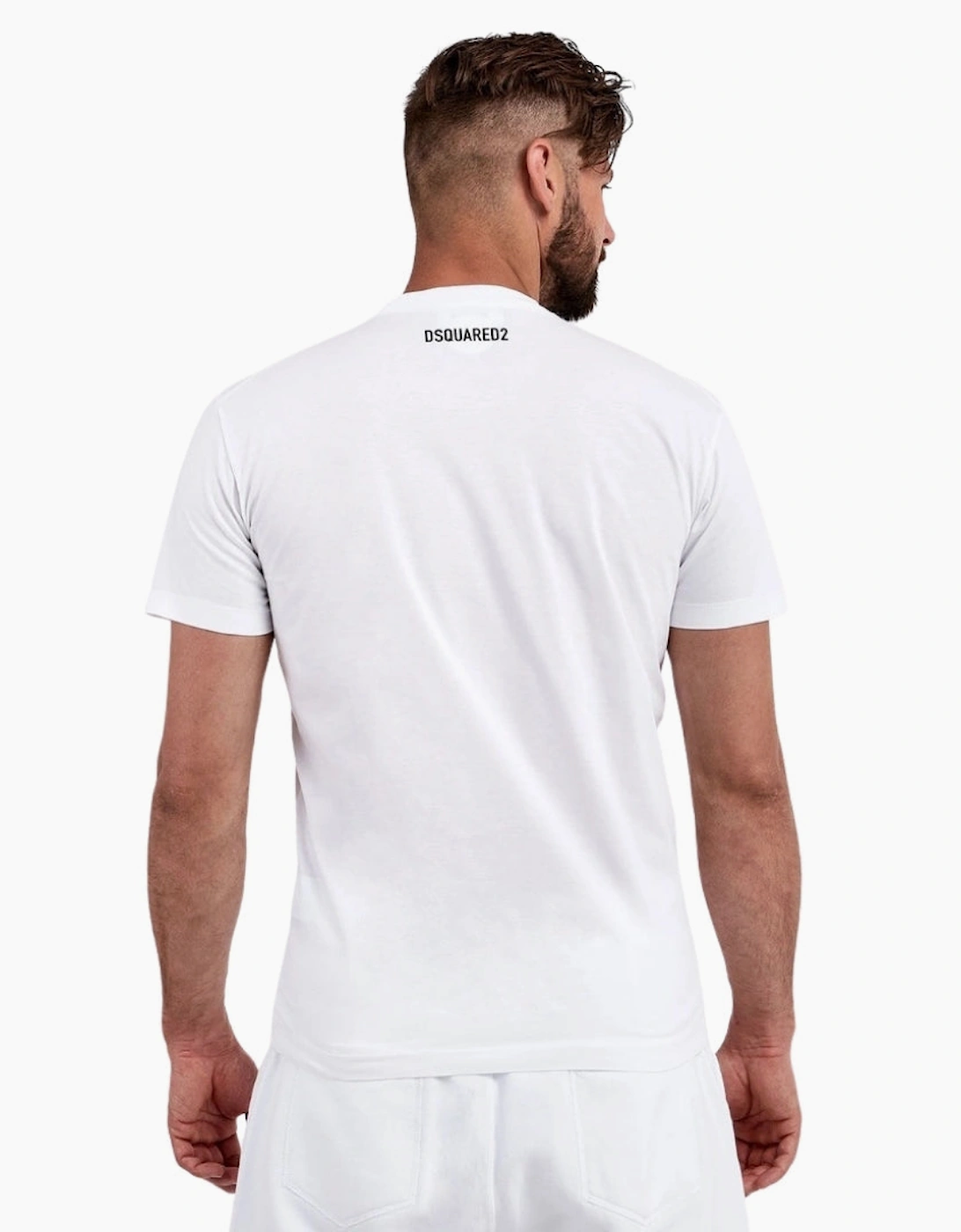 Dsquared2 Cool Print Logo White T-Shirt