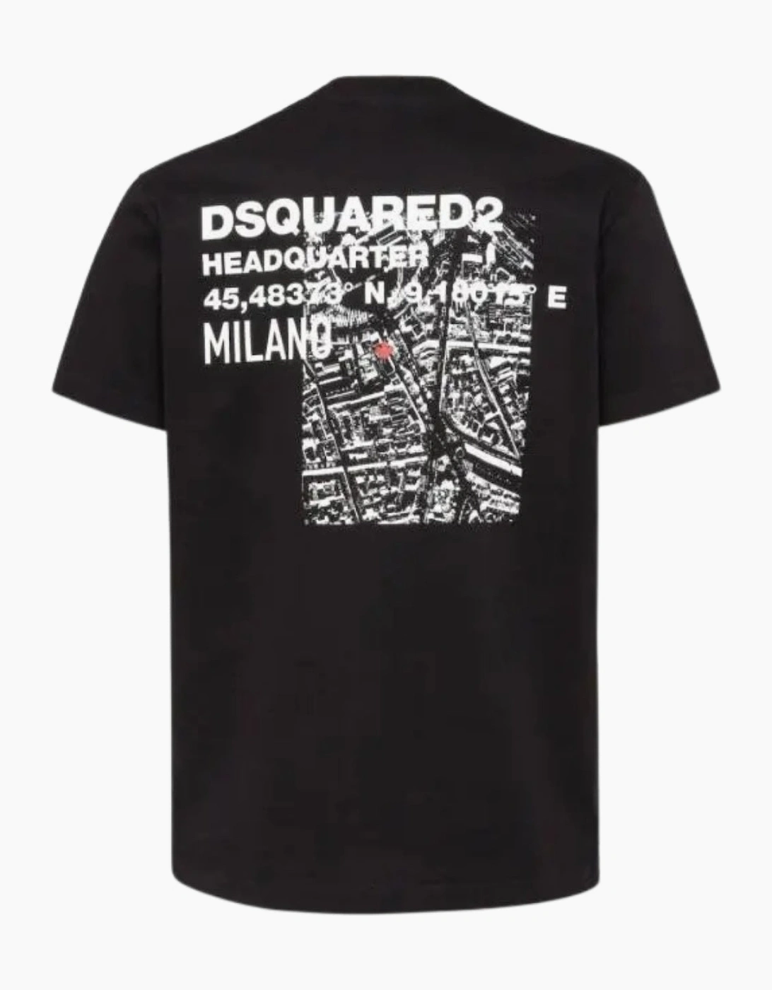 Dsquared2 Ceresio Map Cool Fit Black T-Shirt