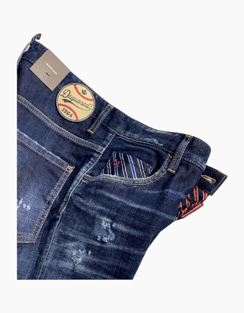 Dsquared2 Dark Blue Denim Pants