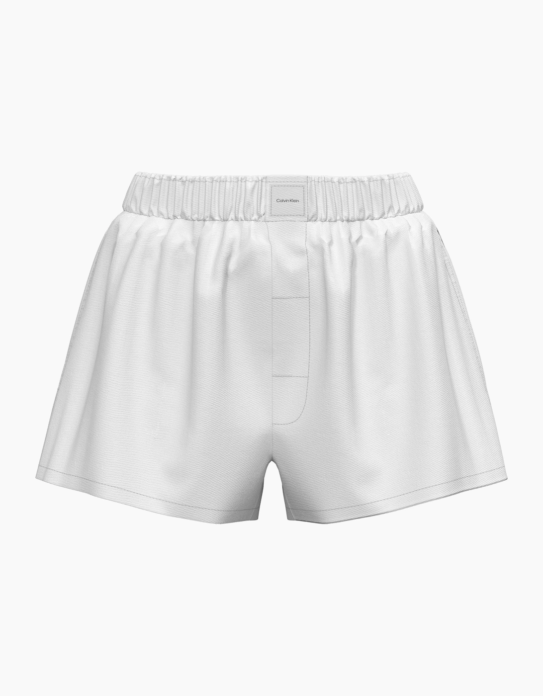 Calvin Klein COVERED WB POPLIN SHORT Womens Pyjama Bottoms Classic White