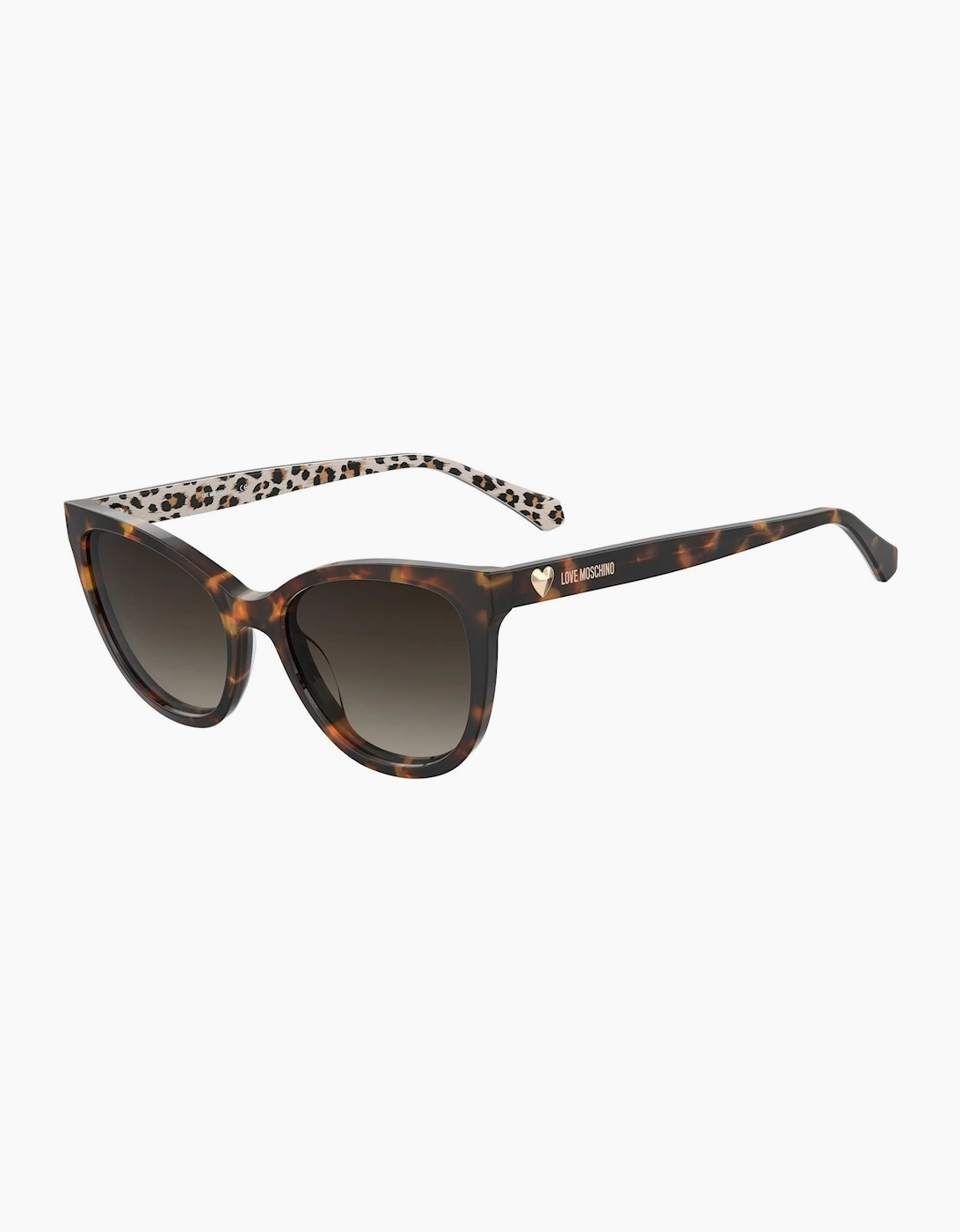 Moschino Unisex Pattern Havana Moscsun Cat Eye Sung - Size One Size
