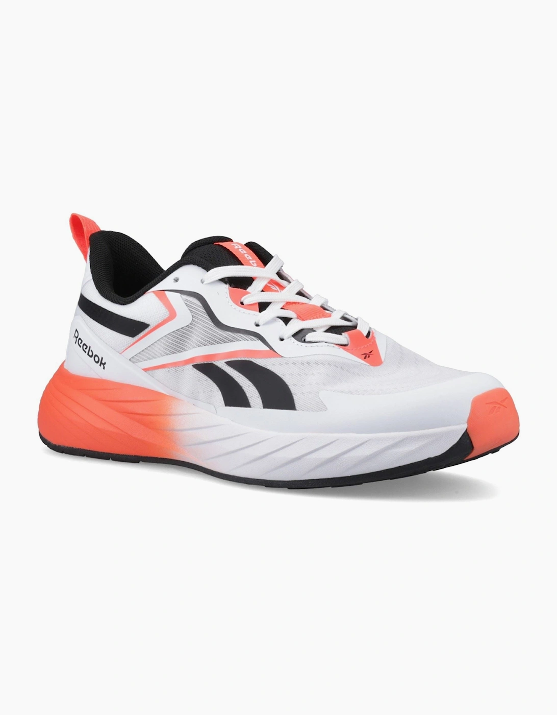 Reebok Verse Textile Men's White/Orange/Black Trainers, 6 of 5