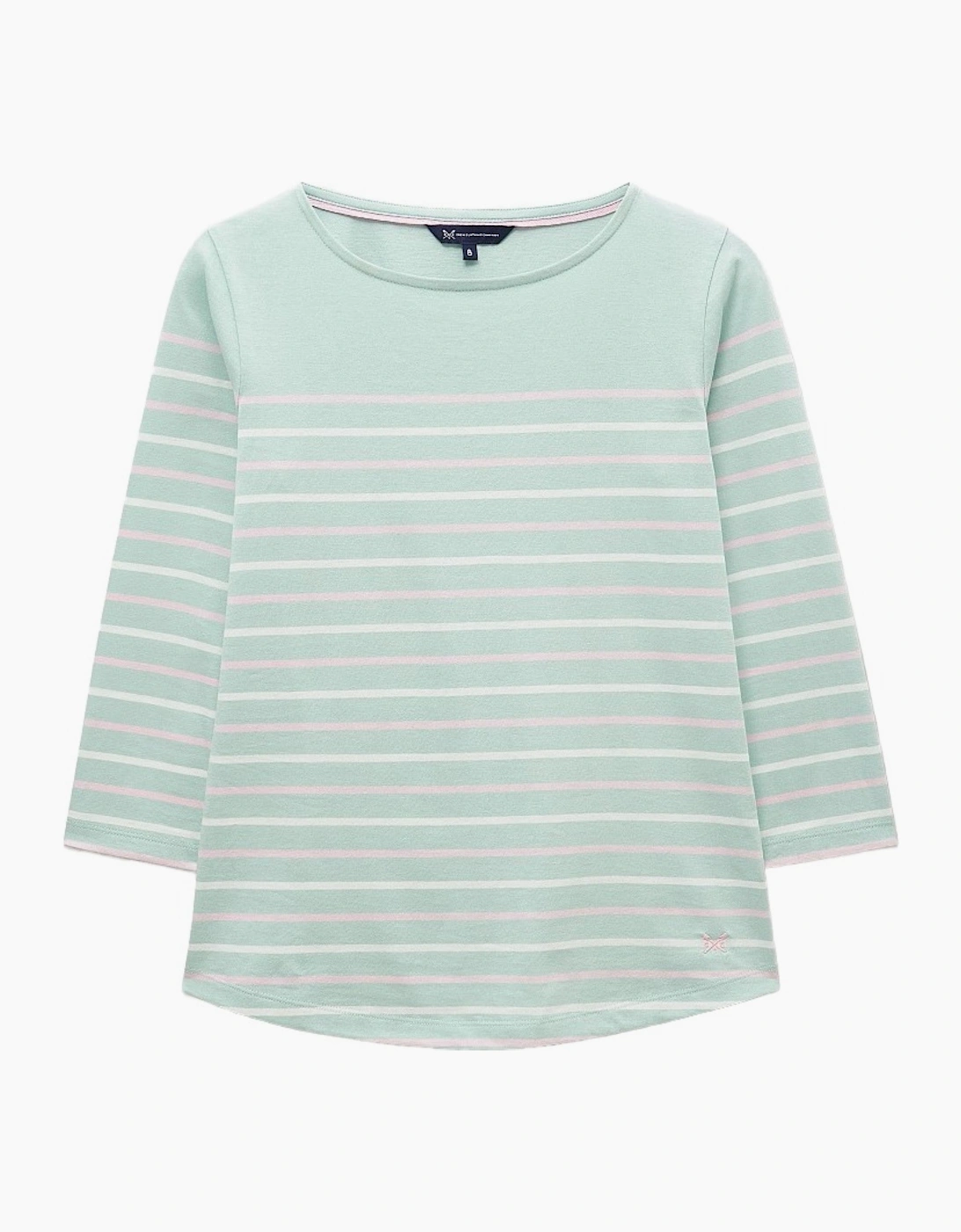 Crew Clothing Women's Crew Clothing Womens Essential Breton Long Sleeve T-Shirt - Green
