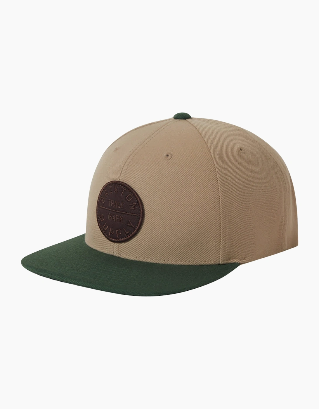 Brixton Men's Brown Oath Iii Snapback Baseball Cap - Size: One Size