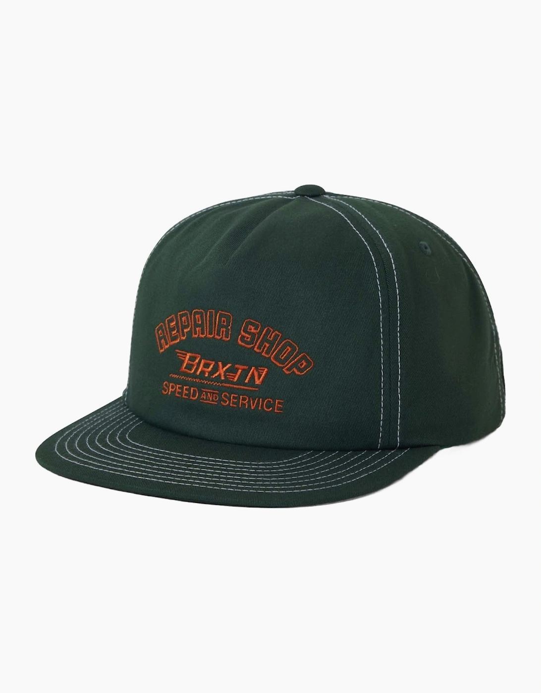 Brixton Mens Repair Shop Snapback Baseball Cap, 2 of 1