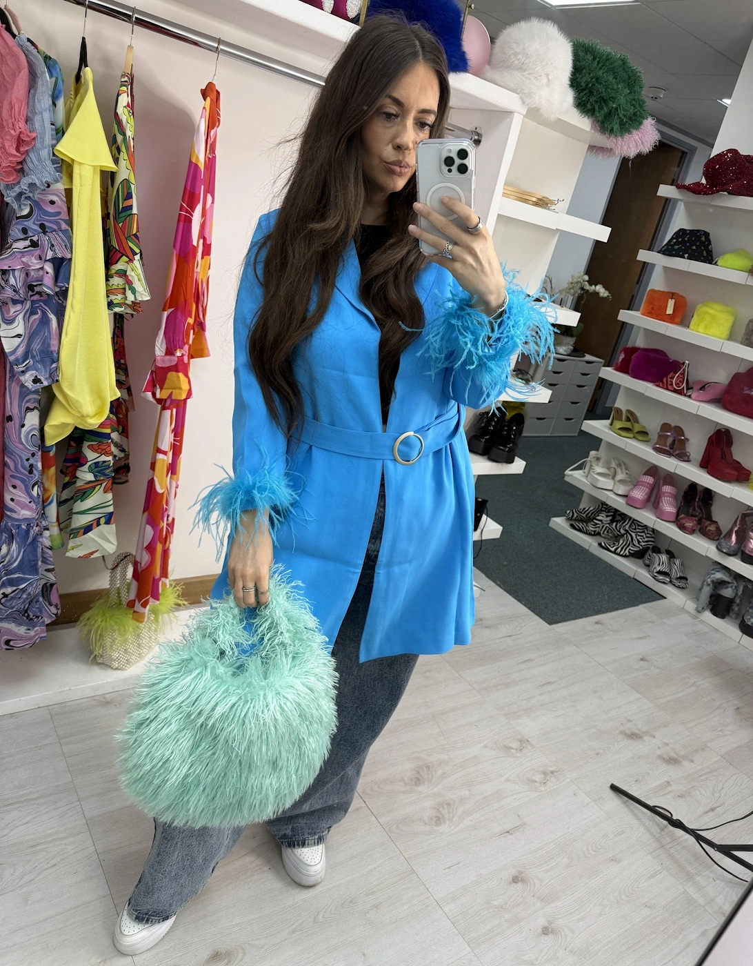 Green Bamboo Eco Faux Fur Bag