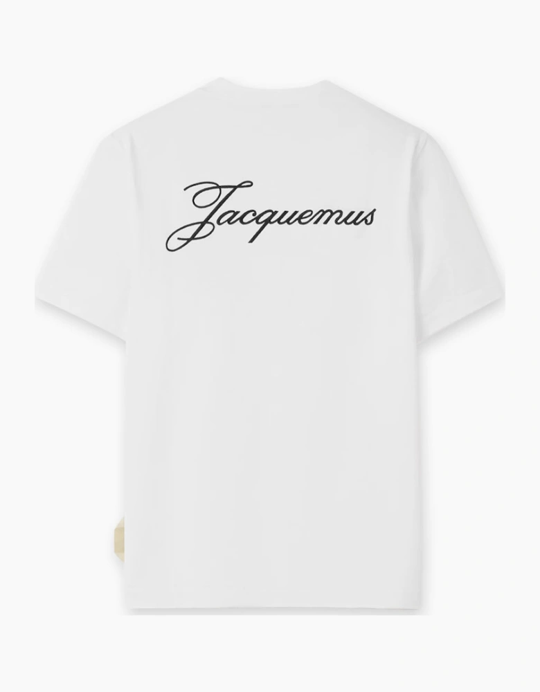 Men's White Jacquemus Box Fit Logo T-Shirt