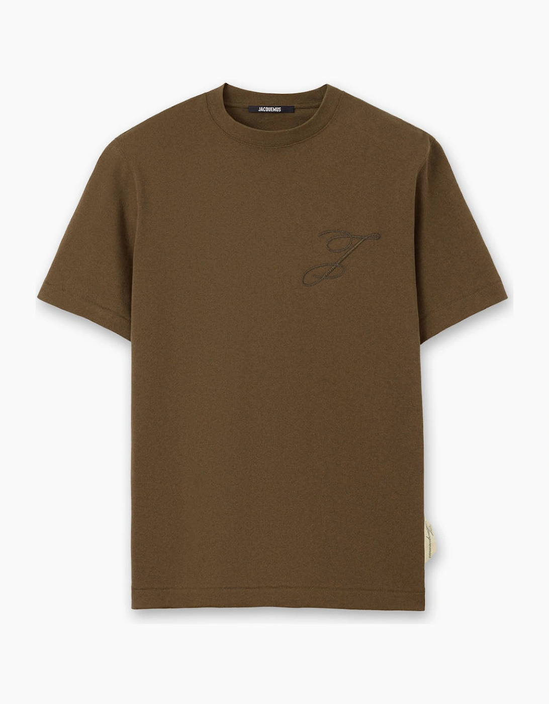 Men's Khaki Jacquemus Box Fit Logo T-Shirt