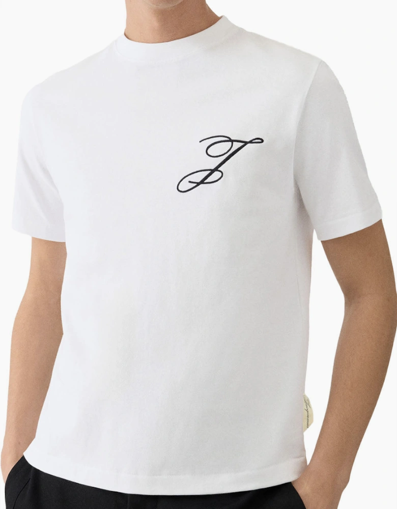 Men's White Jacquemus Box Fit Logo T-Shirt