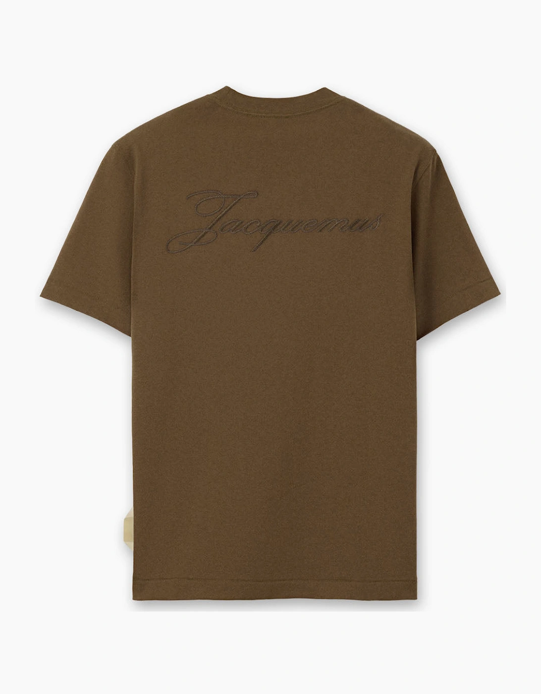 Men's Khaki Jacquemus Box Fit Logo T-Shirt