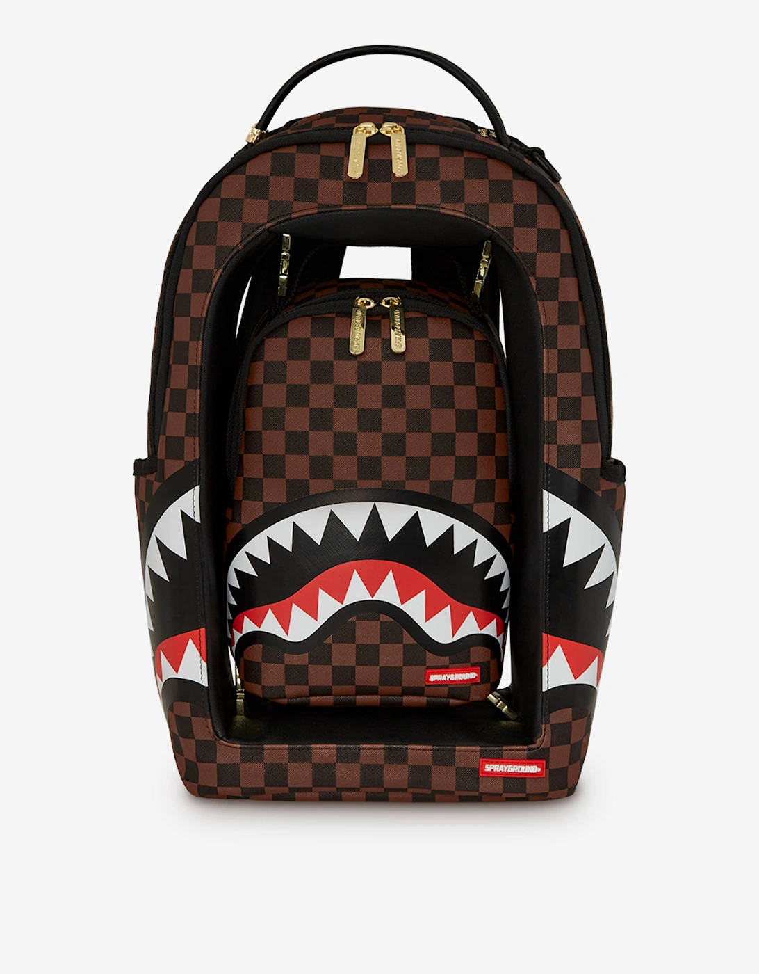 Sprayground Kids Sharks In A Hole In Paris Backpack in Brown (45cm), 9 of 8