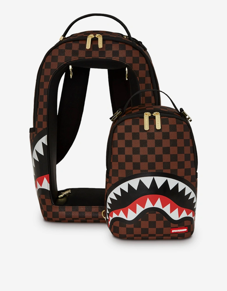 Sprayground Kids Sharks In A Hole In Paris Backpack in Brown (45cm)