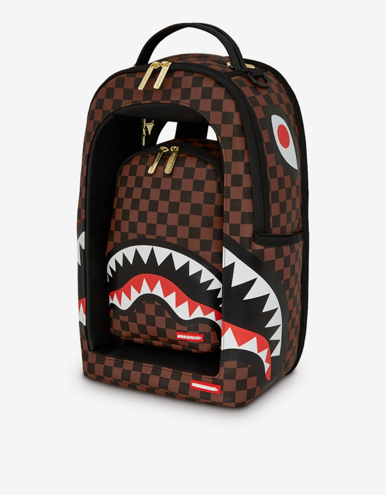 Sprayground Kids Sharks In A Hole In Paris Backpack in Brown (45cm)