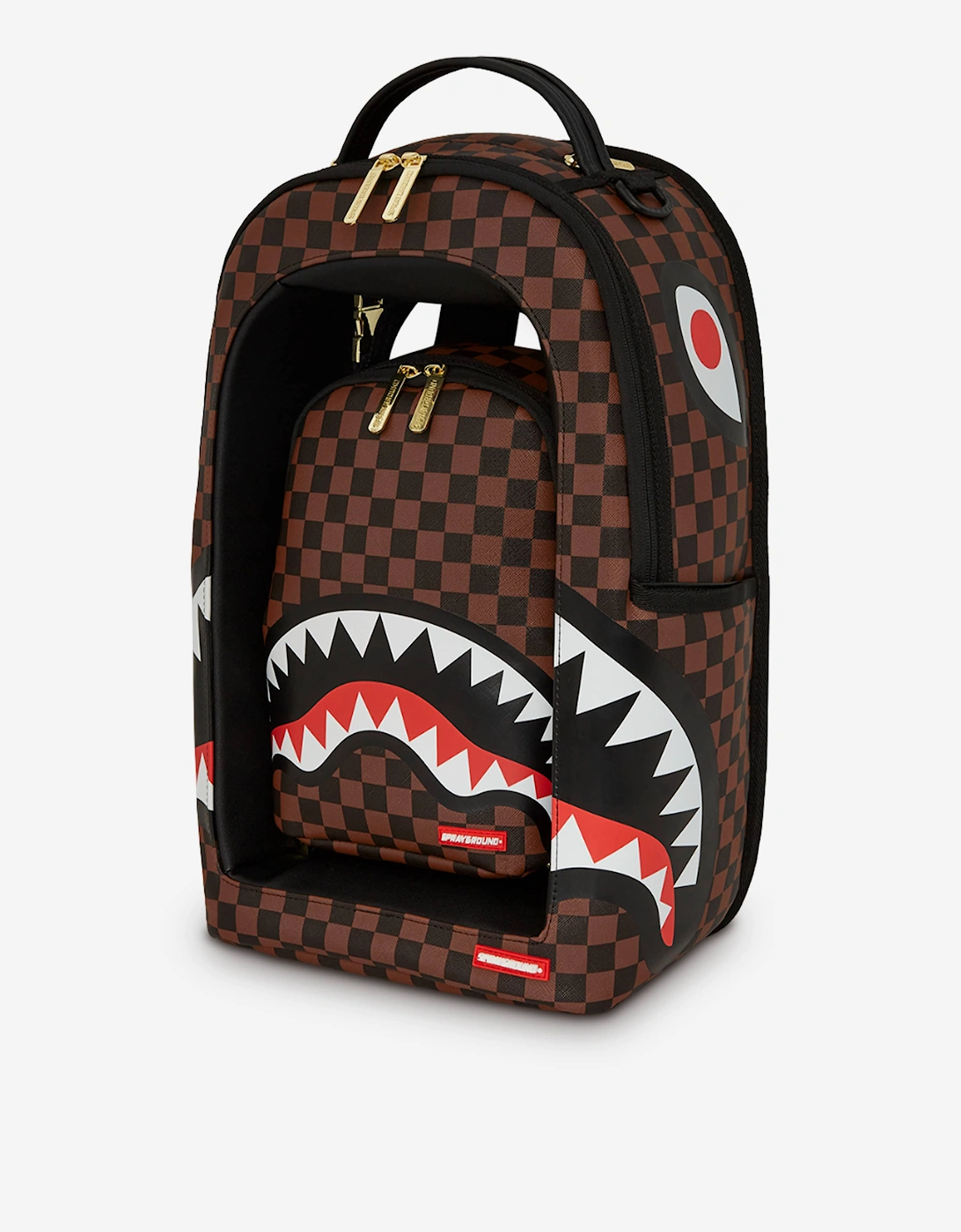 Sprayground Kids Sharks In A Hole In Paris Backpack in Brown (45cm)