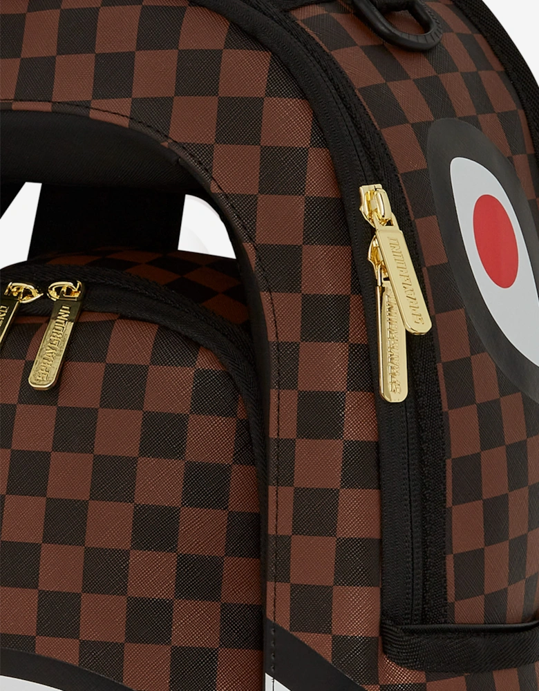 Sprayground Kids Sharks In A Hole In Paris Backpack in Brown (45cm)