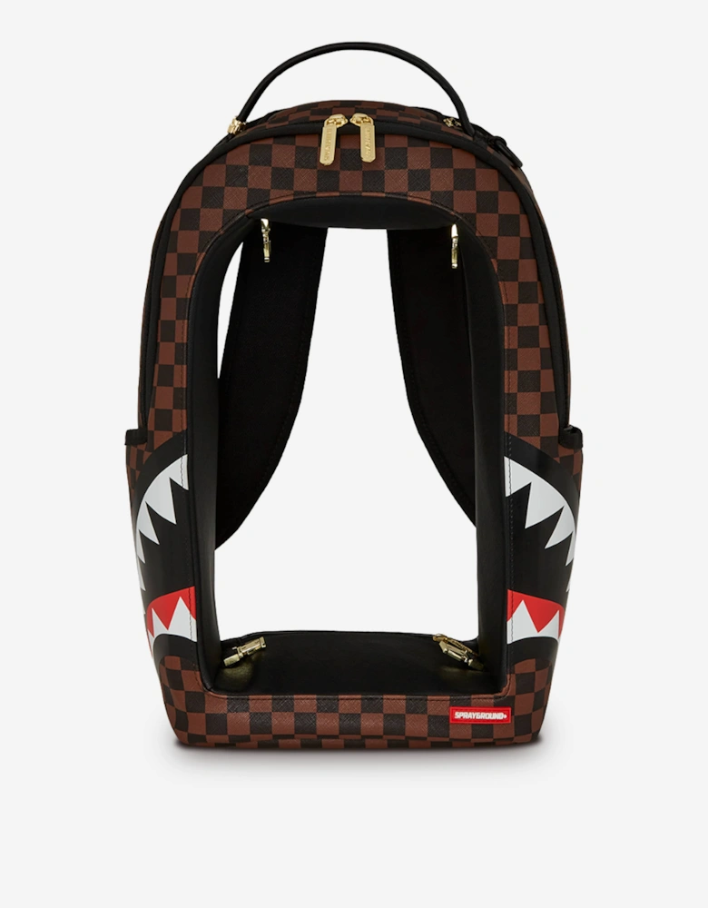 Sprayground Kids Sharks In A Hole In Paris Backpack in Brown (45cm)