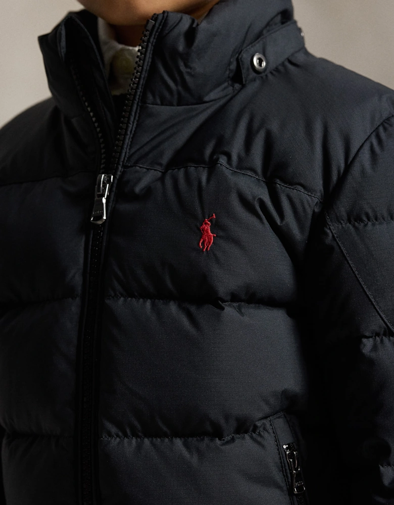 Ralph Lauren Boys Down Padded Puffer Jacket in Black