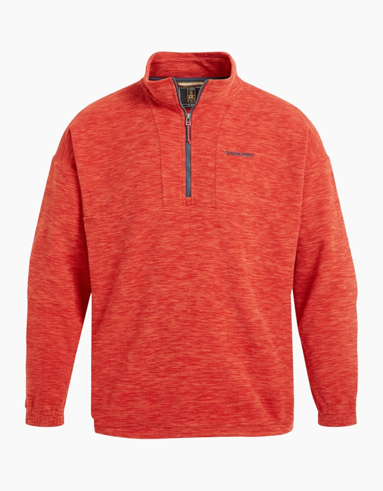 Craghoppers Mens Esk Colour Block Melange Half Zip Fleece Top