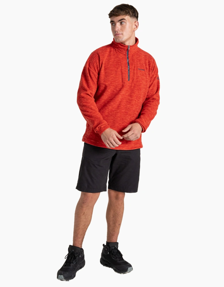 Craghoppers Mens Esk Colour Block Melange Half Zip Fleece Top