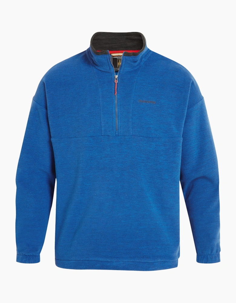 Craghoppers Mens Esk Colour Block Melange Half Zip Fleece Top