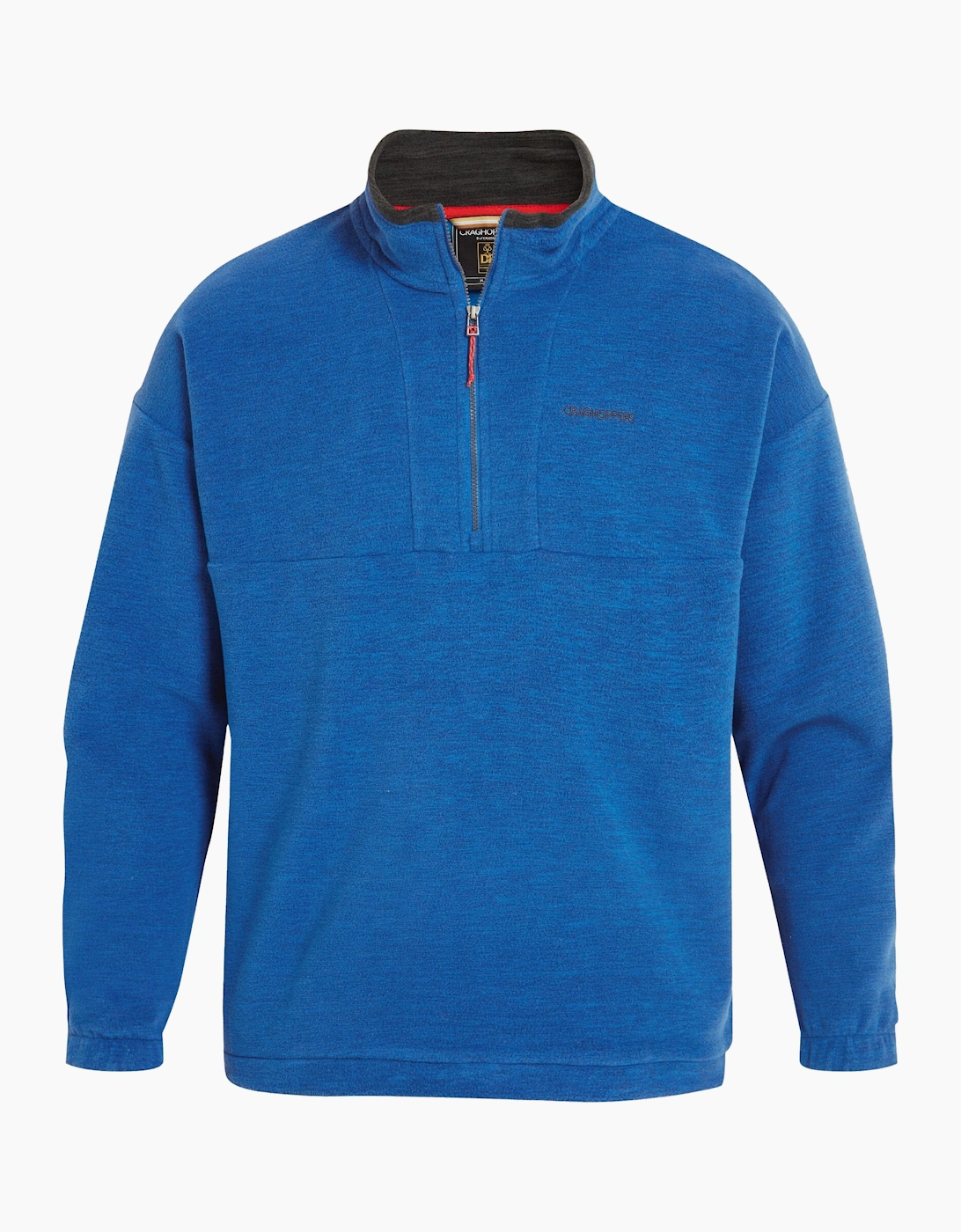 Craghoppers Mens Esk Colour Block Melange Half Zip Fleece Top