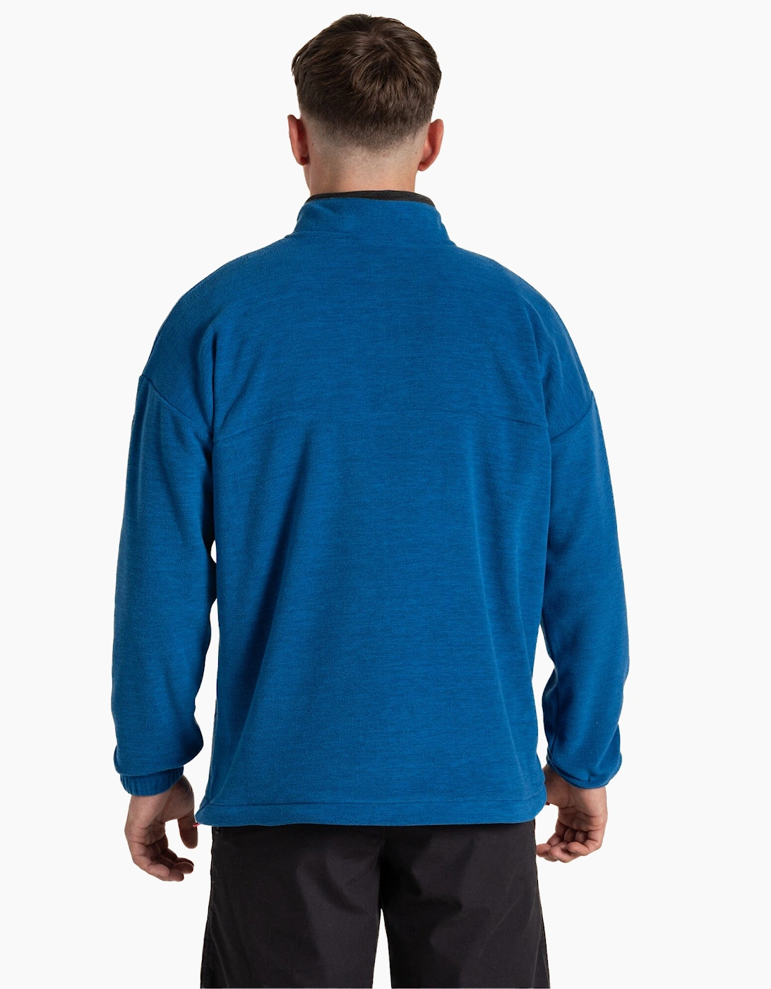 Craghoppers Mens Esk Colour Block Melange Half Zip Fleece Top