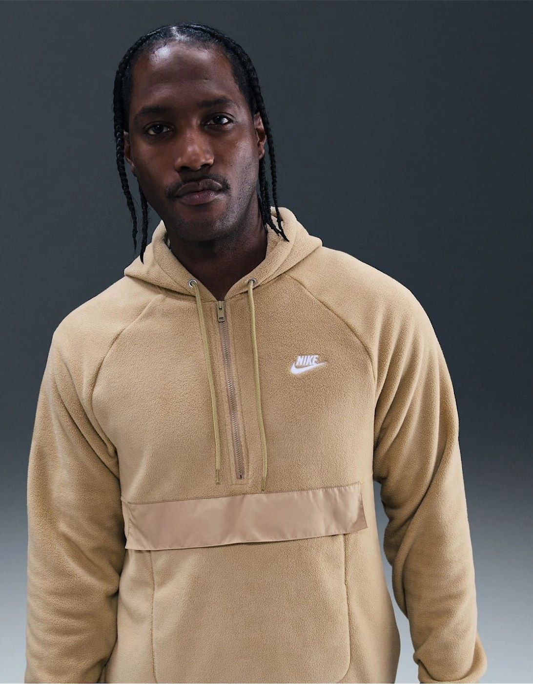 Hooded Neck Raglan Sleeve Sweatshirt