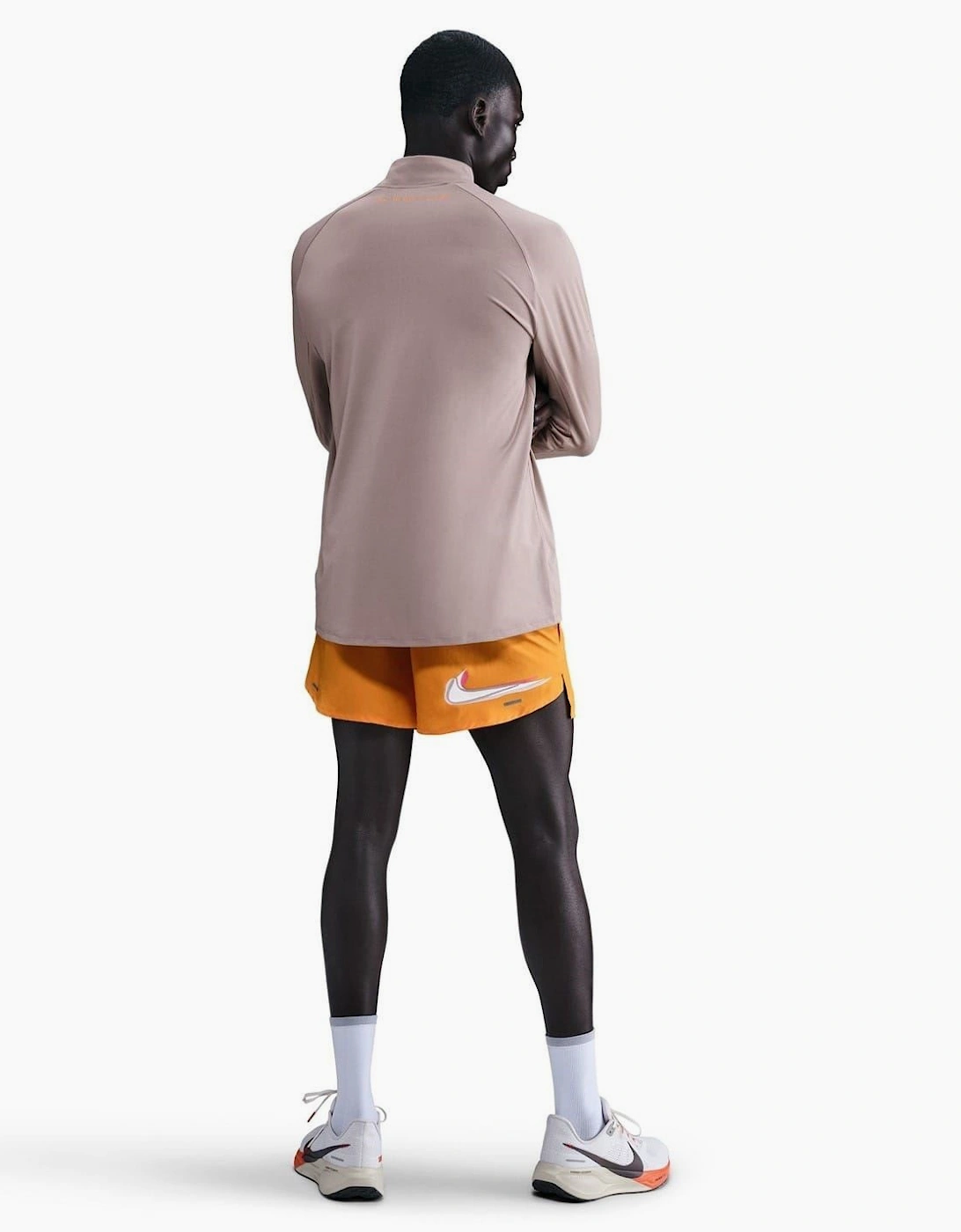 Half-Zip Funnel Neck Long Sleeve Tech Top