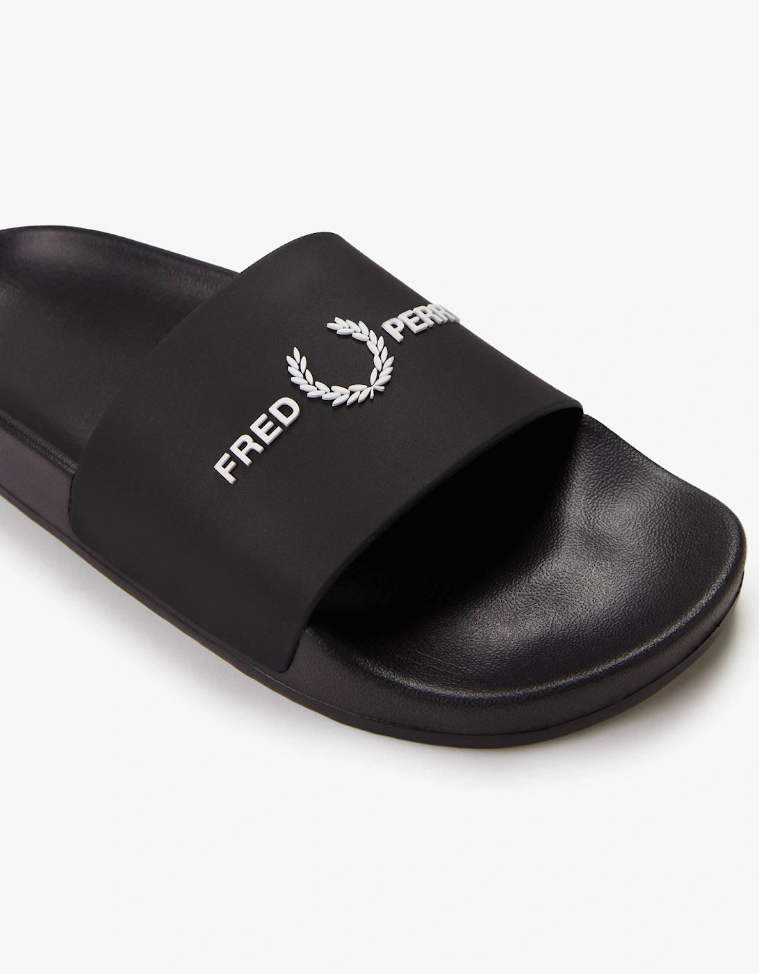 Fred Perry Mens Branded Slider - Black 102